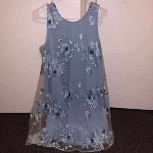 Light Blue Floral Dress